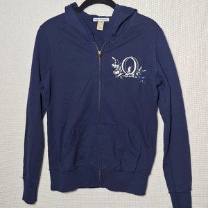 Cirque Du Soleil O Sweatshirt Hoodie Zip Up Blue M